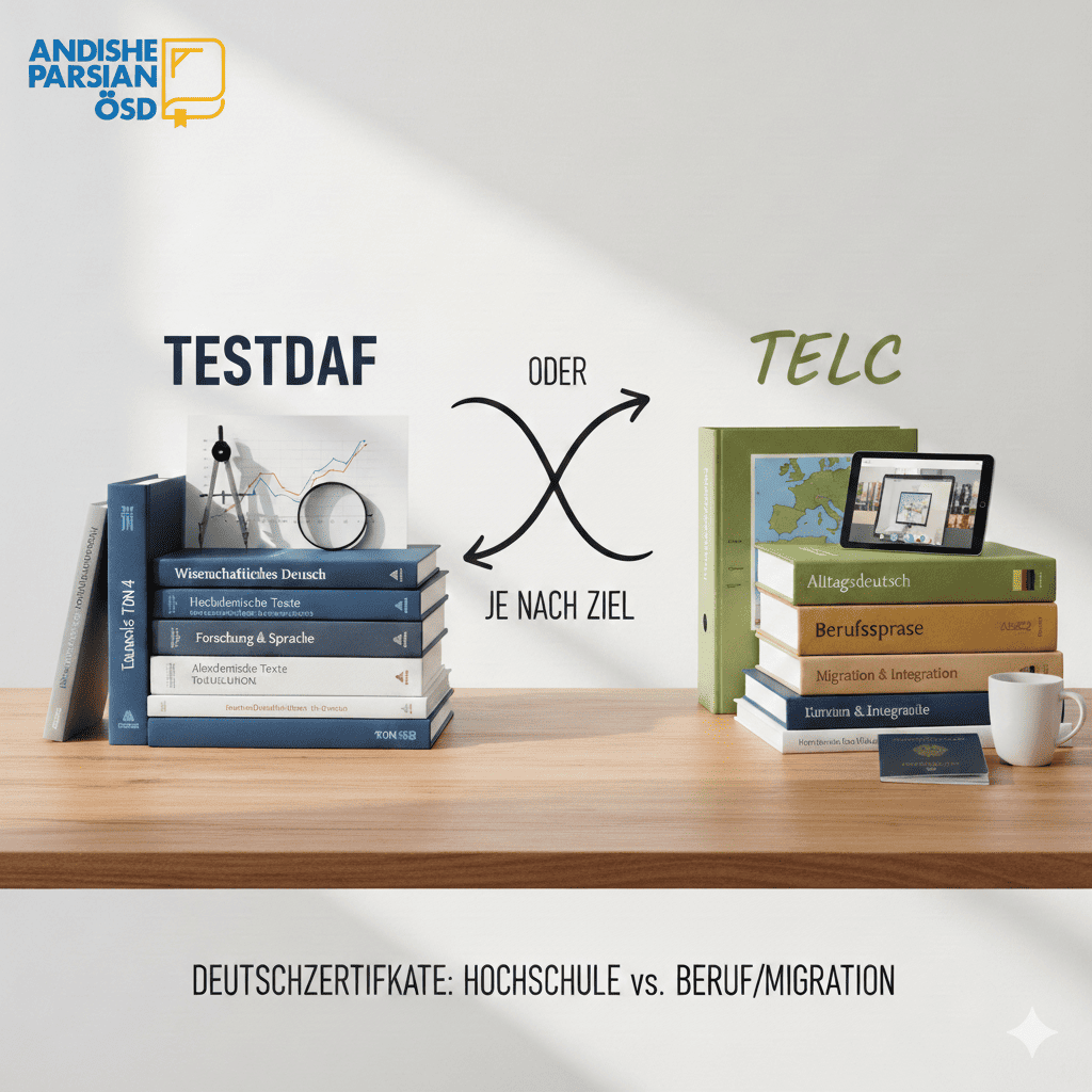 تفاوت TestDaF و TELC